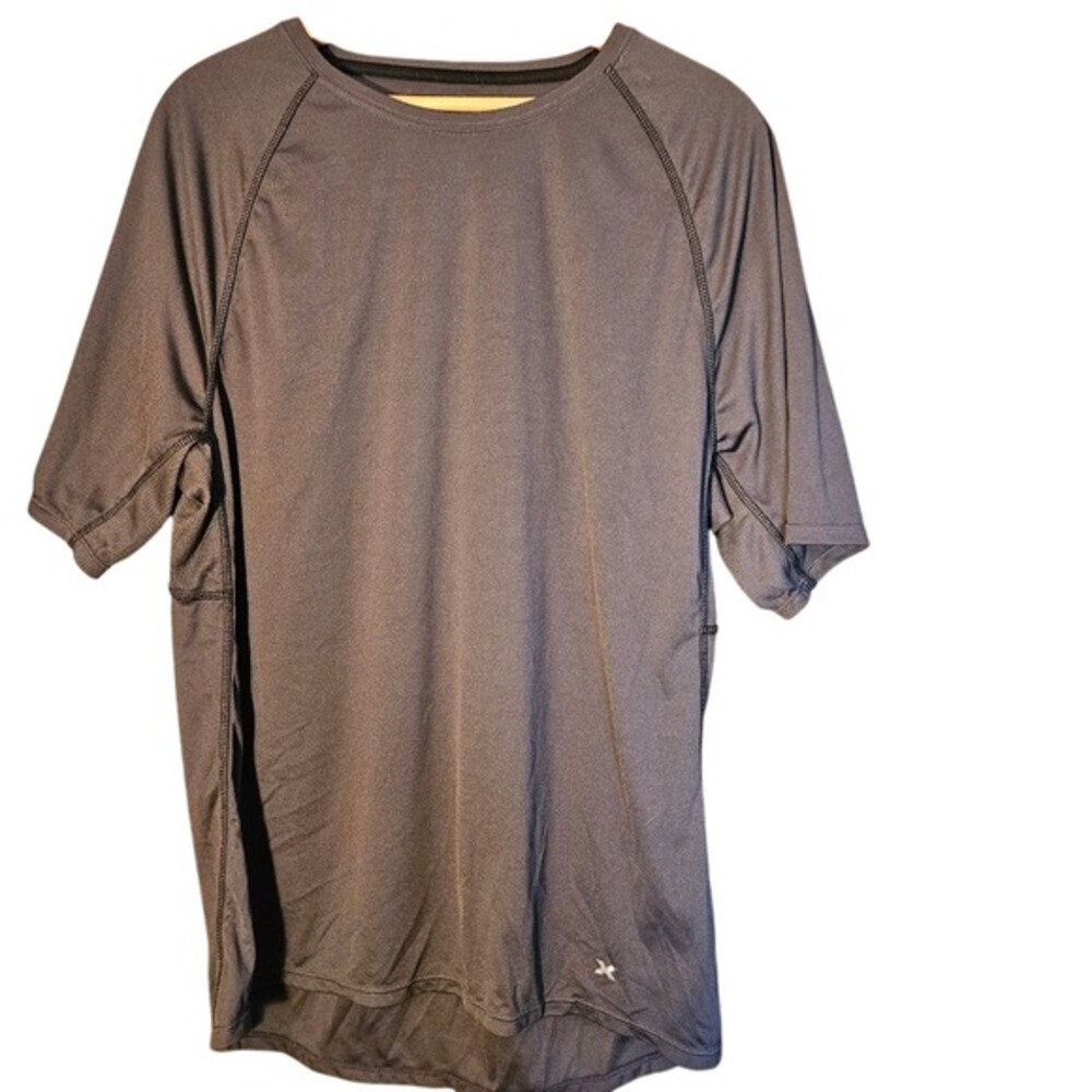 Xersion Mens Grey Quick Dri‎ Training TShirt Large | Breathable Moisture‑Wicking